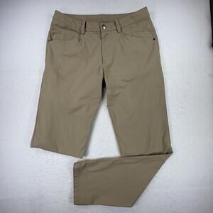 Lululemon Men’s ABC 5 Pocket Pants 32x32 Khaki Tan Stretch Performance Casual